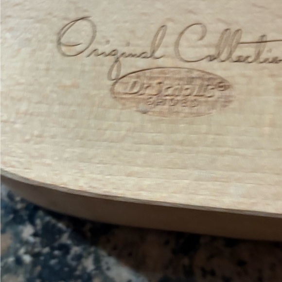 DR. SCHOLL’S navy blue leather Leather Sandals with Gold Buckle EUC gently worn - Picture 3 of 7